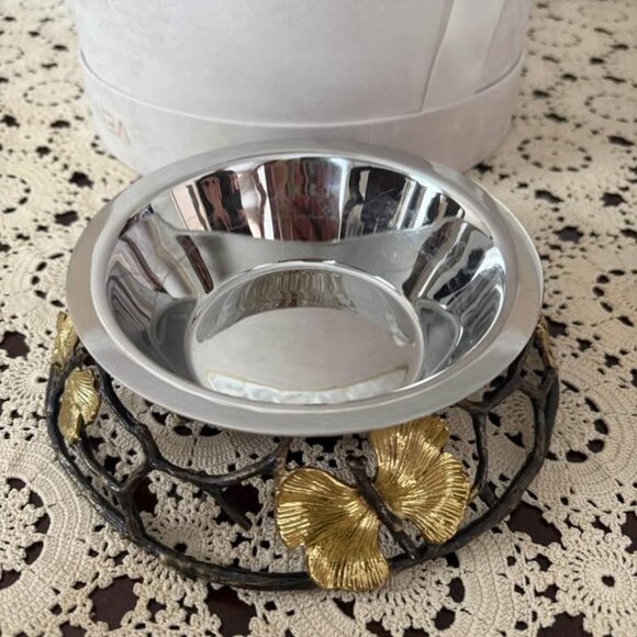 Michael Aram Butterfly Ginkgo Dog Bowl - Picture 1 of 4